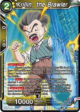 Krillin, the Brawler (BT14-105) [Cross Spirits] | Arkham Games and Comics