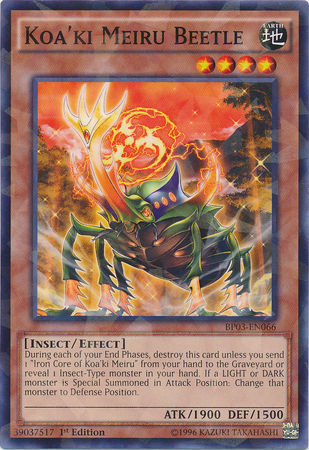 Koa'ki Meiru Beetle [BP03-EN066] Shatterfoil Rare | Arkham Games and Comics