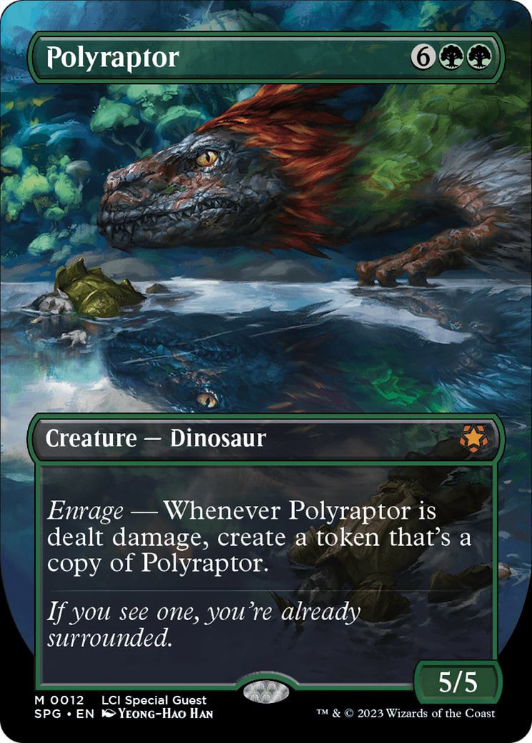 Polyraptor (Borderless) [The Lost Caverns of Ixalan Special Guests] | Arkham Games and Comics