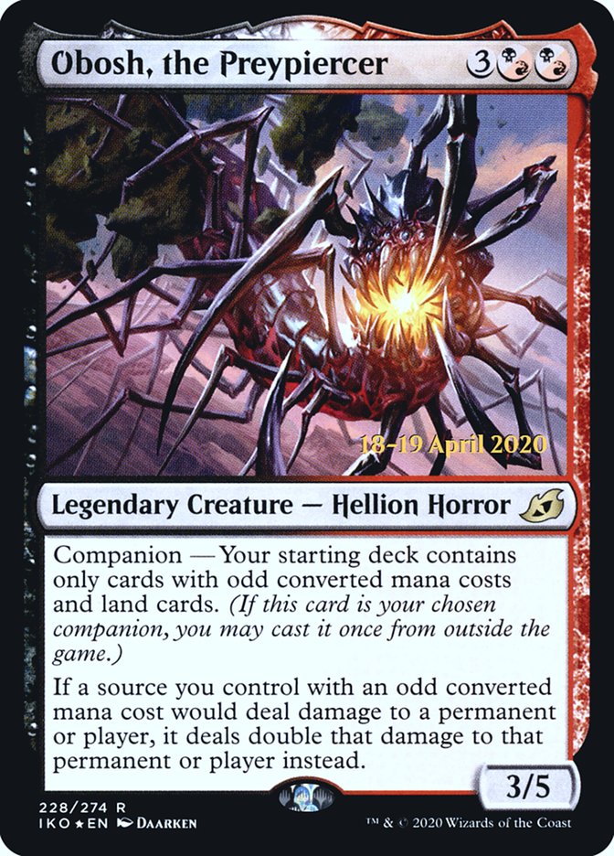 Obosh, the Preypiercer  [Ikoria: Lair of Behemoths Prerelease Promos] | Arkham Games and Comics