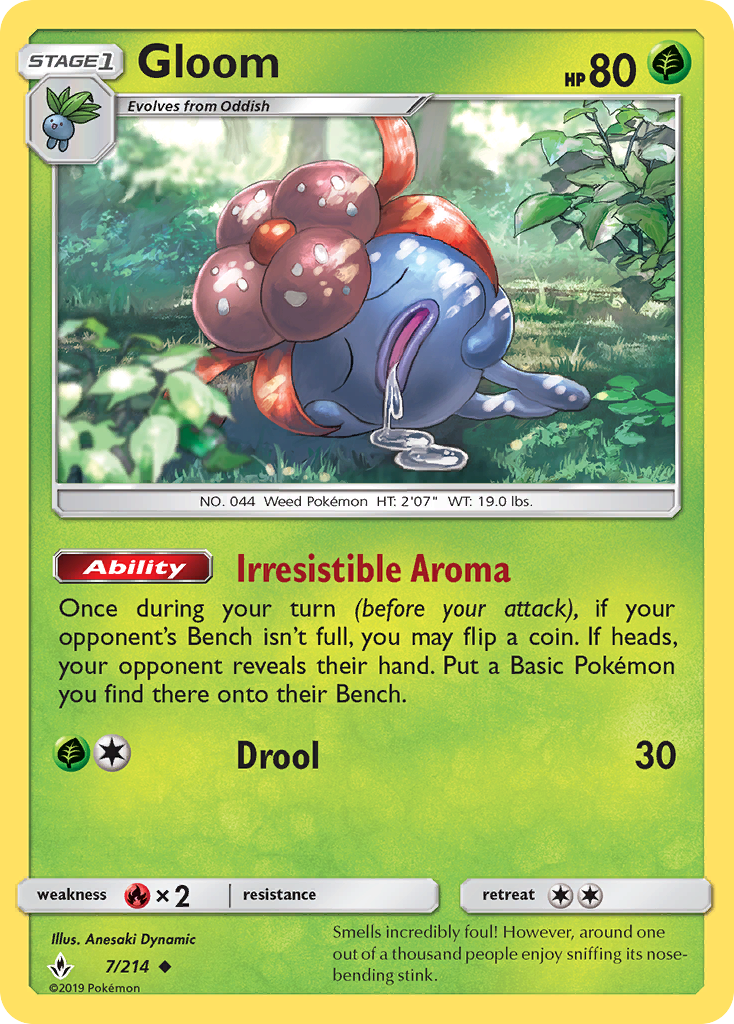 Gloom (7/214) [Sun & Moon: Unbroken Bonds] | Arkham Games and Comics