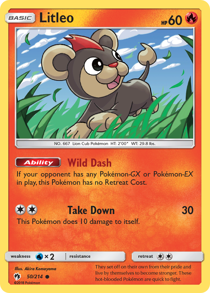 Litleo (50/214) [Sun & Moon: Lost Thunder] | Arkham Games and Comics