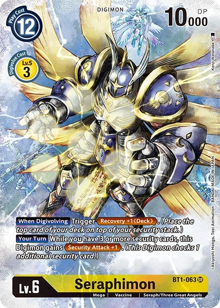 Seraphimon [BT1-063] (Alternate Art) [Dimensional Phase] | Arkham Games and Comics