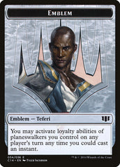 Teferi, Temporal Archmage Emblem // Zombie (011/036) Double-sided Token [Commander 2014 Tokens] | Arkham Games and Comics