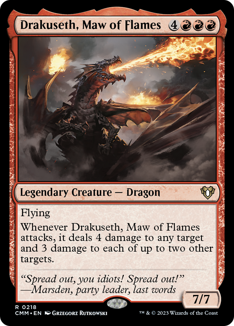 Drakuseth, Maw of Flames [Commander Masters] | Arkham Games and Comics