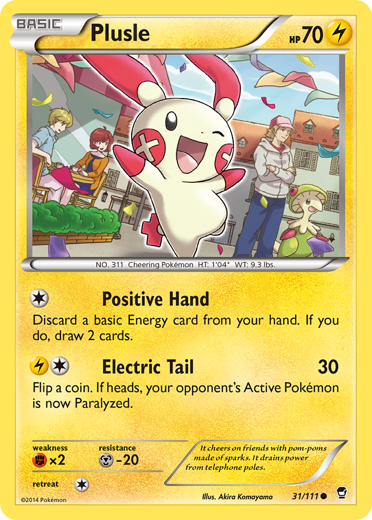 Plusle (31/111) [XY: Furious Fists] | Arkham Games and Comics