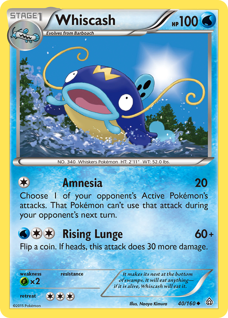 Whiscash (40/160) [XY: Primal Clash] | Arkham Games and Comics