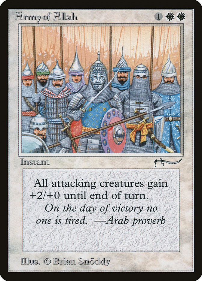 Army of Allah (Dark Mana Cost) [Arabian Nights] | Arkham Games and Comics