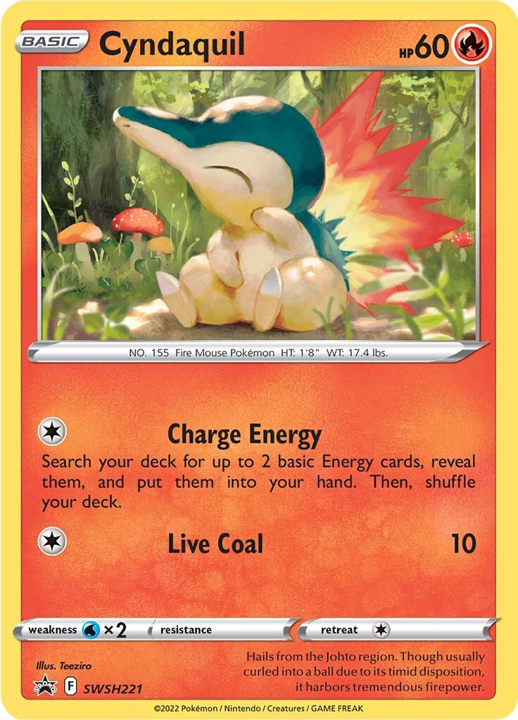 Cyndaquil (SWSH221) [Sword & Shield: Black Star Promos] | Arkham Games and Comics