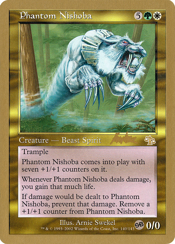 Phantom Nishoba (Brian Kibler) (SB) [World Championship Decks 2002] | Arkham Games and Comics