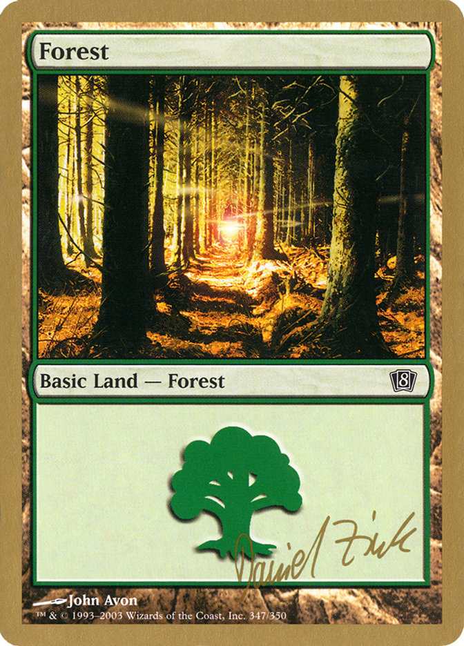 Forest (dz347) (Daniel Zink) [World Championship Decks 2003] | Arkham Games and Comics