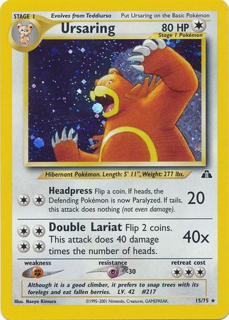 Ursaring (15/75) [Neo Discovery Unlimited] | Arkham Games and Comics