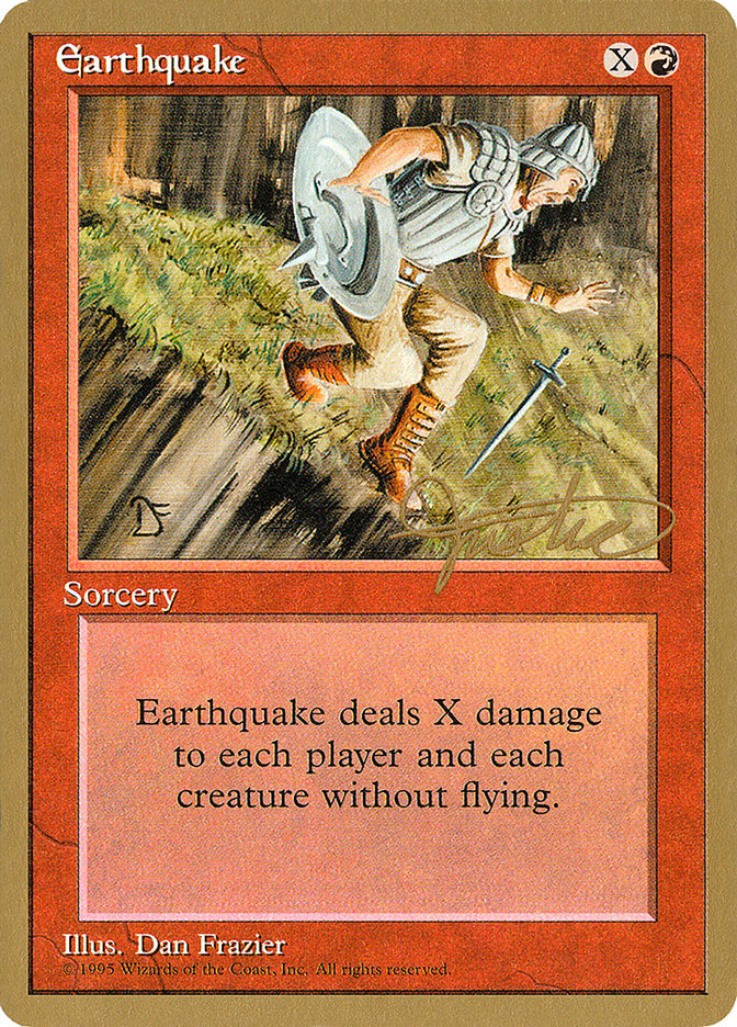 Earthquake (Mark Justice) [Pro Tour Collector Set] | Arkham Games and Comics
