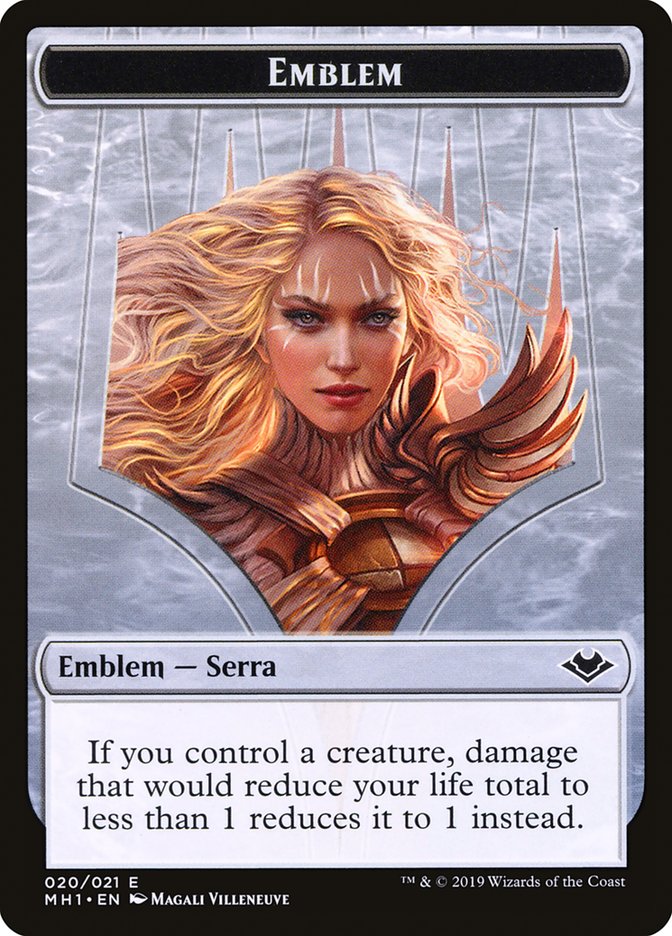 Serra the Benevolent Emblem [Modern Horizons Tokens] | Arkham Games and Comics