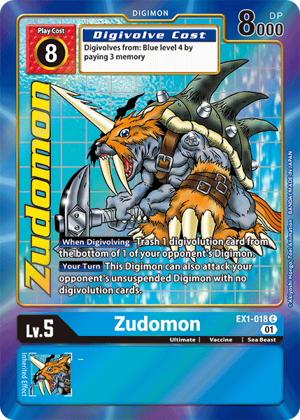 Zudomon [EX1-018] (Alternate Art) [Classic Collection] | Arkham Games and Comics