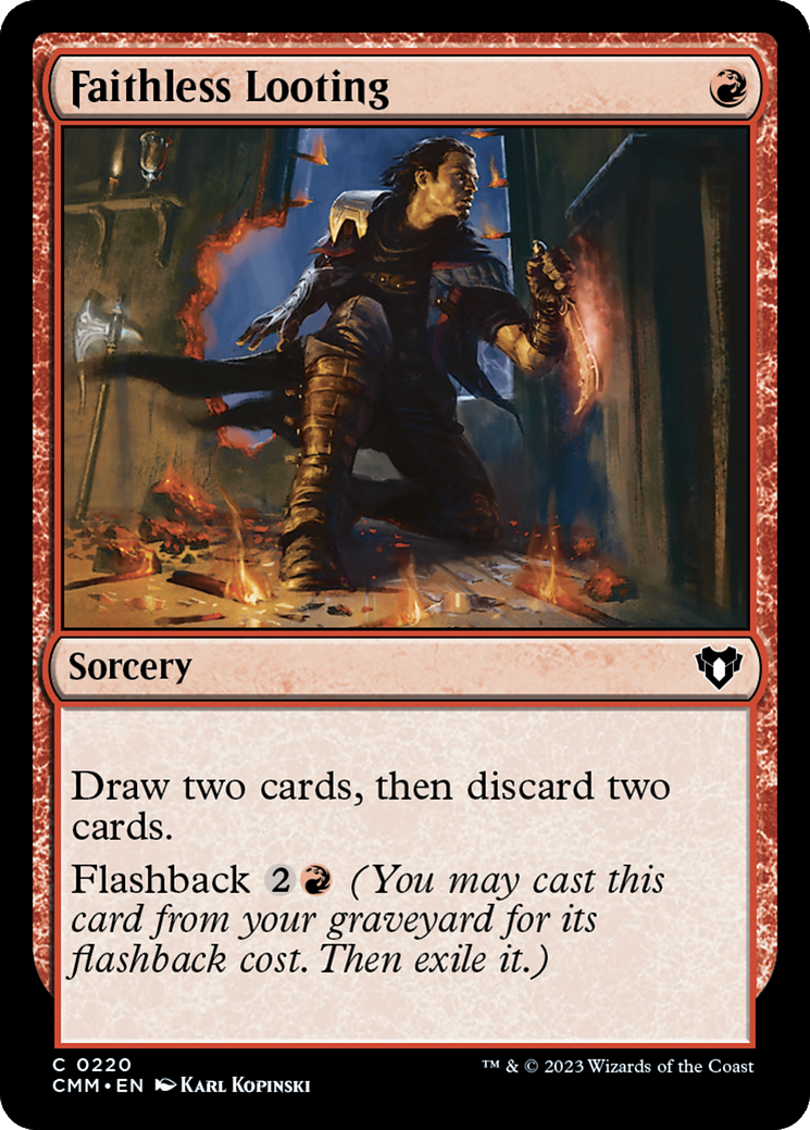 Faithless Looting [Commander Masters] | Arkham Games and Comics