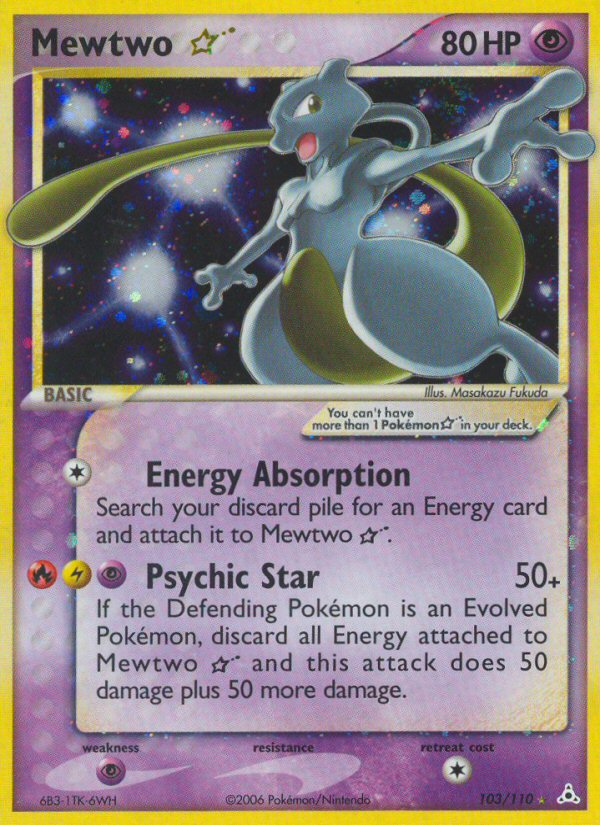 Mewtwo Star (103/110) [EX: Holon Phantoms] | Arkham Games and Comics