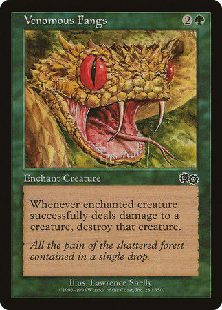 Venomous Fangs [Urza's Saga] | Arkham Games and Comics