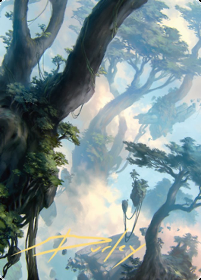 Forest 1 Art Card (Gold-Stamped Signature) [Zendikar Rising Art Series] | Arkham Games and Comics