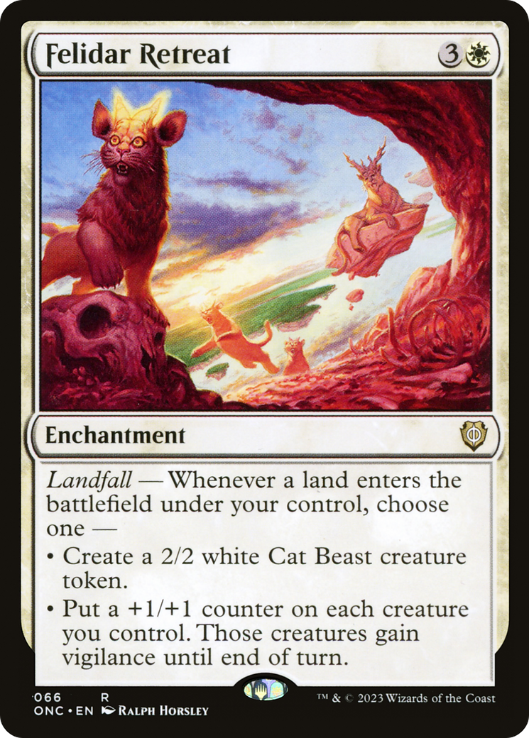 Felidar Retreat [Phyrexia: All Will Be One Commander] | Arkham Games and Comics