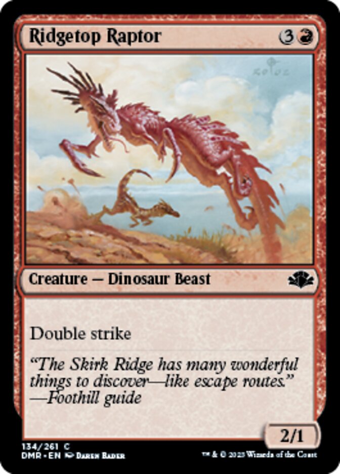 Ridgetop Raptor [Dominaria Remastered] | Arkham Games and Comics