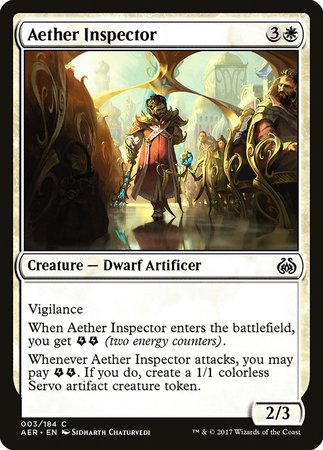 Aether Inspector [Aether Revolt] | Arkham Games and Comics