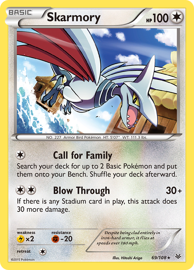 Skarmory (69/108) [XY: Roaring Skies] | Arkham Games and Comics