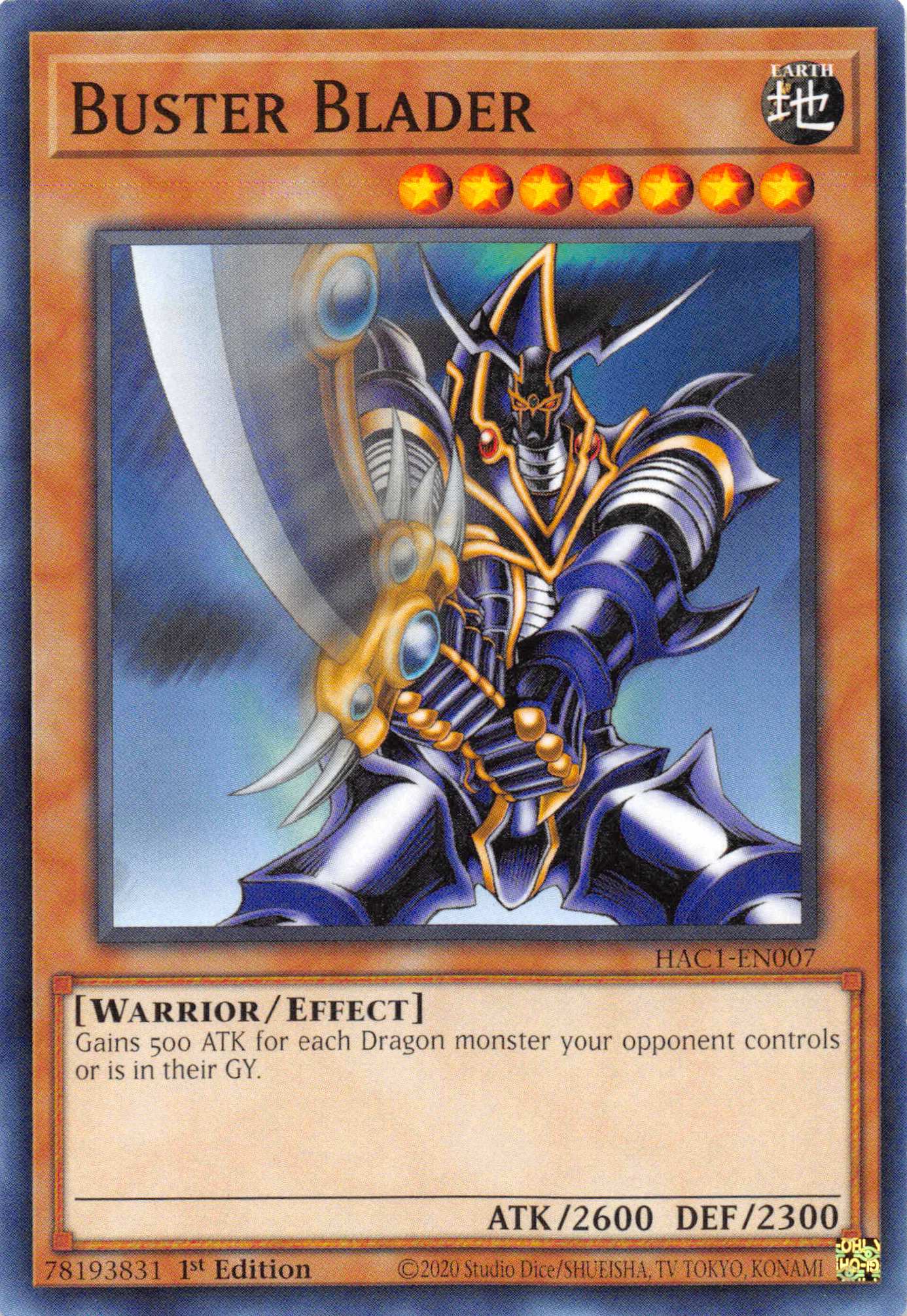 Buster Blader (Duel Terminal) [HAC1-EN007] Parallel Rare | Arkham Games and Comics