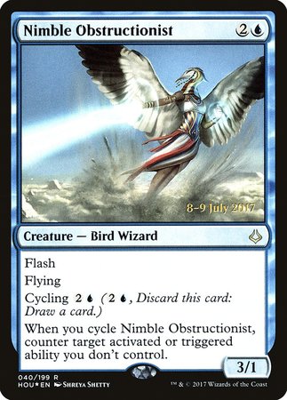 Nimble Obstructionist [Hour of Devastation Promos] | Arkham Games and Comics