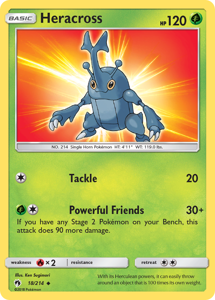 Heracross (18/214) [Sun & Moon: Lost Thunder] | Arkham Games and Comics