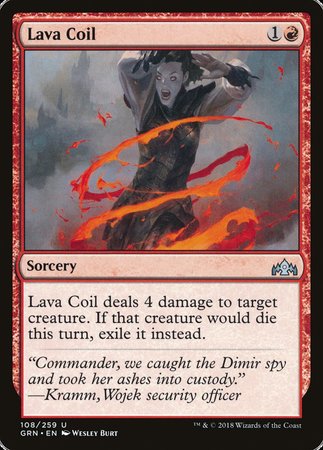 Lava Coil [Guilds of Ravnica] | Arkham Games and Comics