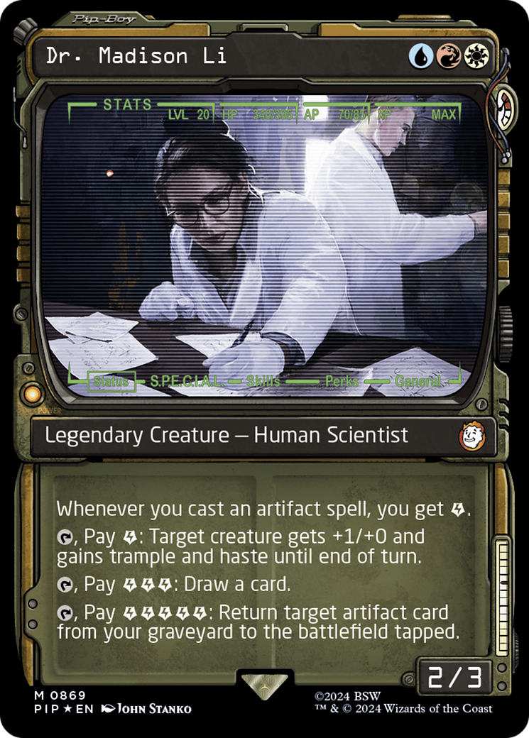 Dr. Madison Li (Showcase) (Surge Foil) [Fallout] | Arkham Games and Comics