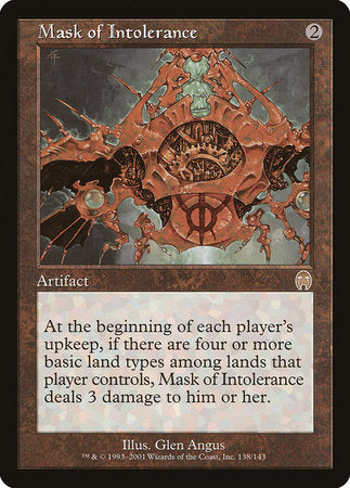Mask of Intolerance [Apocalypse] | Arkham Games and Comics