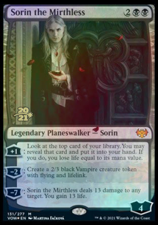 Sorin the Mirthless [Innistrad: Crimson Vow Prerelease Promos] | Arkham Games and Comics