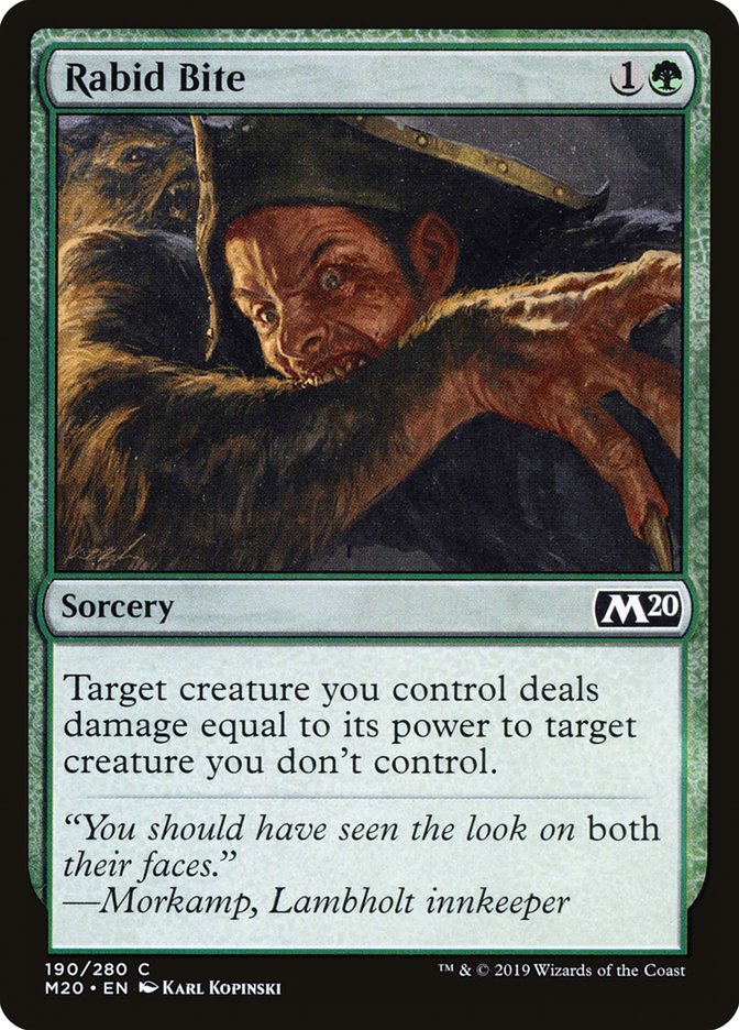 Rabid Bite [Core Set 2020] | Arkham Games and Comics