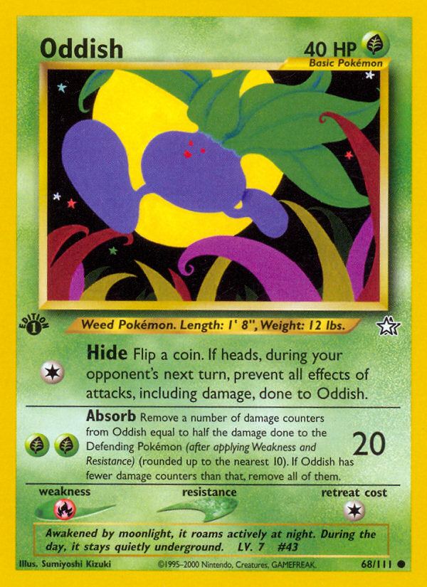 Oddish (68/111) [Neo Genesis 1st Edition] | Arkham Games and Comics