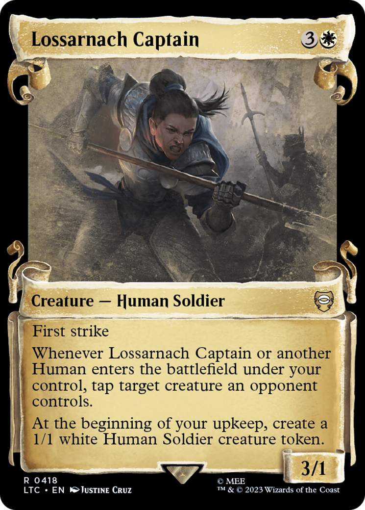 Lossarnach Captain [The Lord of the Rings: Tales of Middle-Earth Commander Showcase Scrolls] | Arkham Games and Comics