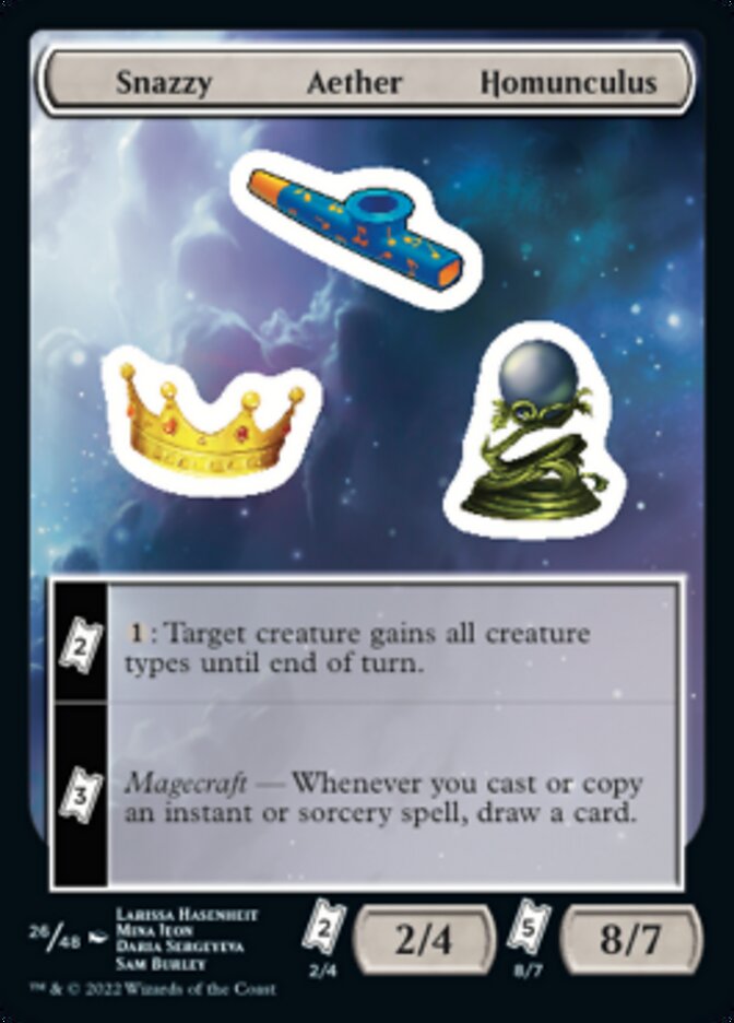 Snazzy Aether Homunculus [Unfinity Stickers] | Arkham Games and Comics