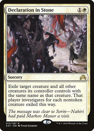 Declaration in Stone [Shadows over Innistrad] | Arkham Games and Comics