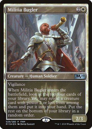 Militia Bugler [Core Set 2019 Promos] | Arkham Games and Comics