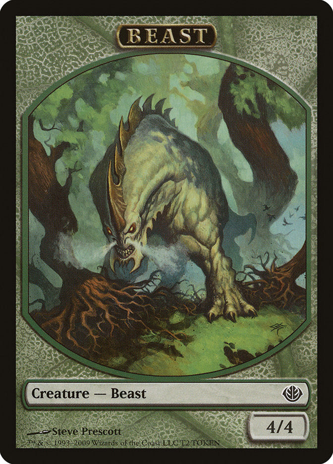 Beast (T2) [Duel Decks: Garruk vs. Liliana Tokens] | Arkham Games and Comics