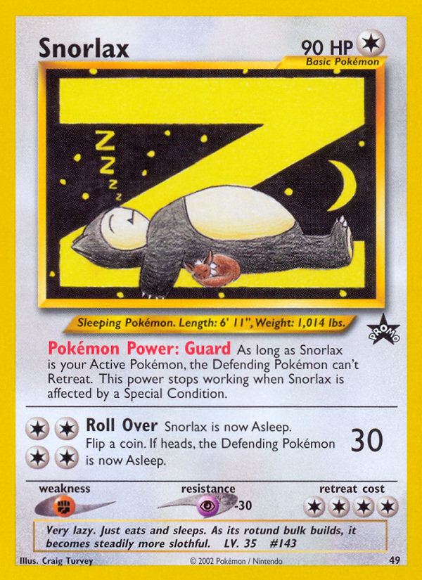 Snorlax (49) [Wizards of the Coast: Black Star Promos] | Arkham Games and Comics