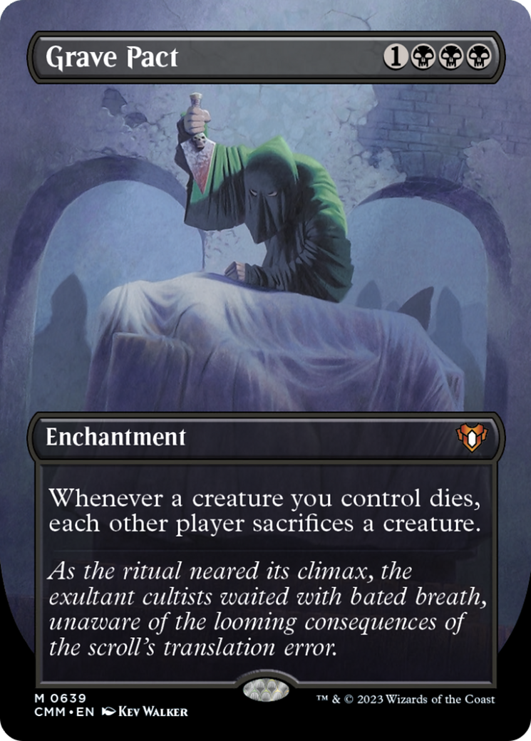 Grave Pact (Borderless Alternate Art) [Commander Masters] | Arkham Games and Comics