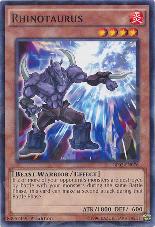 Rhinotaurus [BP03-EN076] Shatterfoil Rare | Arkham Games and Comics