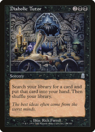 Diabolic Tutor [Odyssey] | Arkham Games and Comics