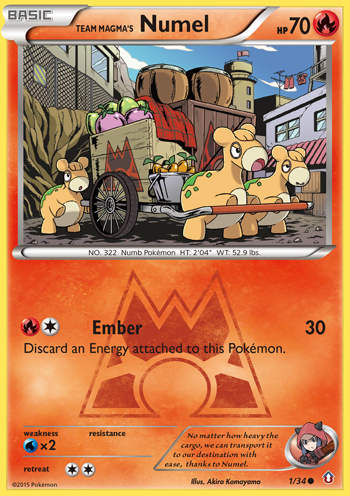 Team Magma's Numel (1/34) [XY: Double Crisis] | Arkham Games and Comics