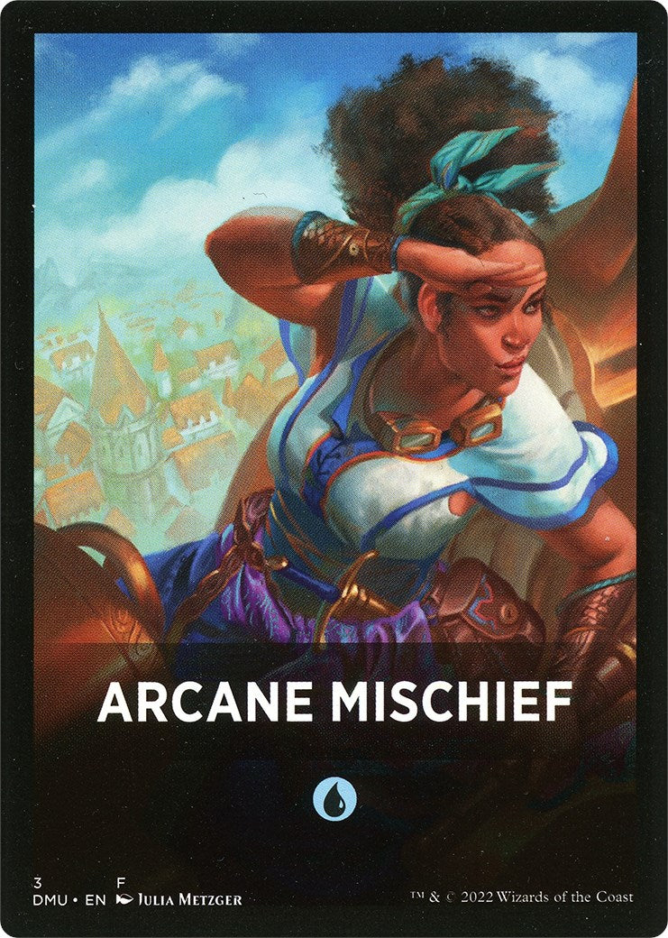 Arcane Mischief Theme Card [Dominaria United Tokens] | Arkham Games and Comics