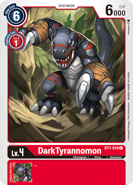 DarkTyrannomon [BT1-019] [Release Special Booster Ver.1.0] | Arkham Games and Comics