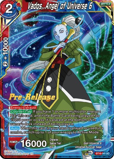 Vados, Angel of the Universe 6 (BT16-141) [Realm of the Gods Prerelease Promos] | Arkham Games and Comics