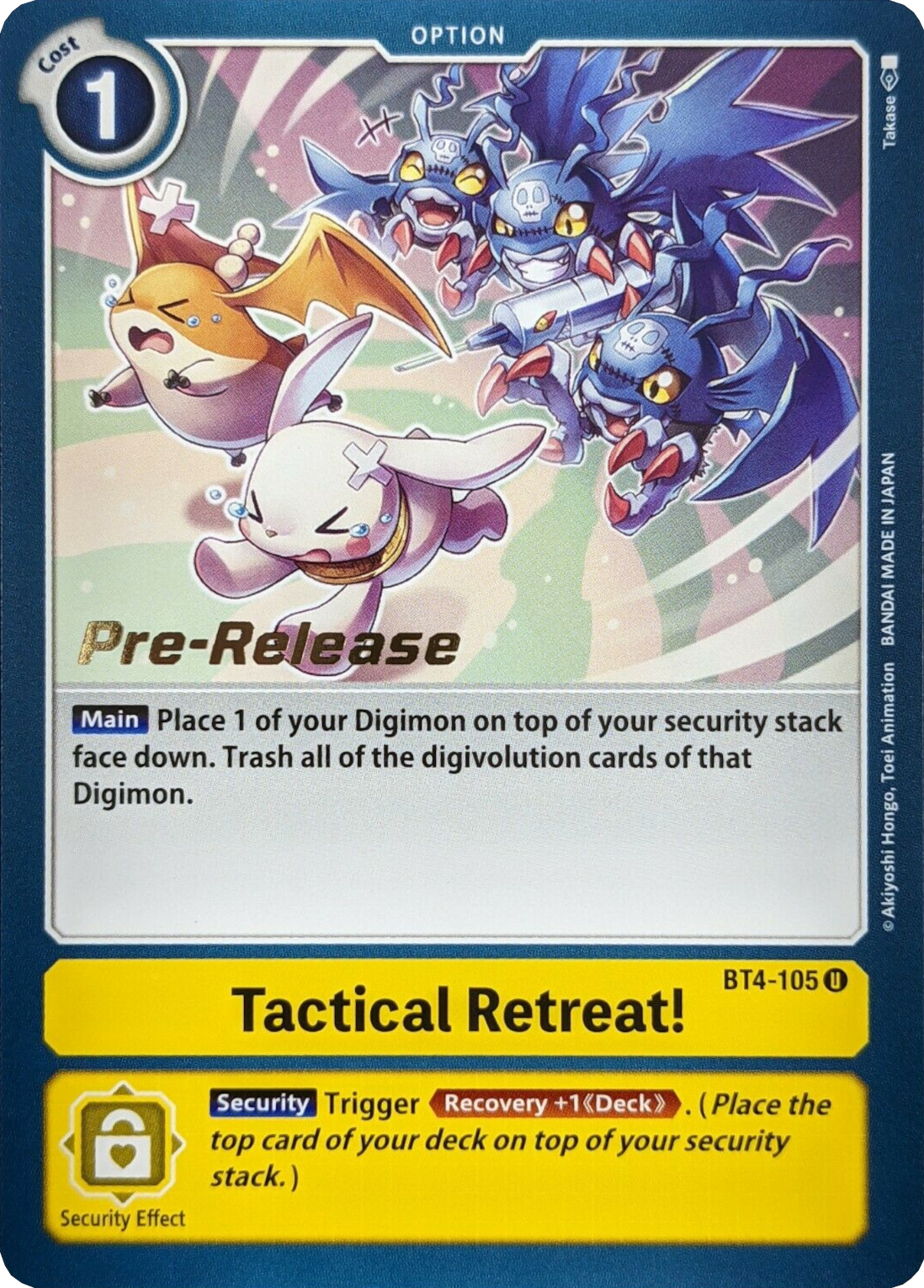 Tactical Retreat! [BT4-105] [Great Legend Pre-Release Promos] | Arkham Games and Comics